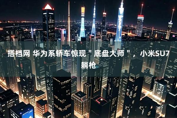 搭档网 华为系轿车惊现＂底盘大师＂，小米SU7躺枪